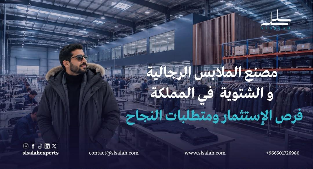 مصنع الملابس الرجالية والشتوية في المملكة: فرص الاستثمار ومتطلبات النجاح